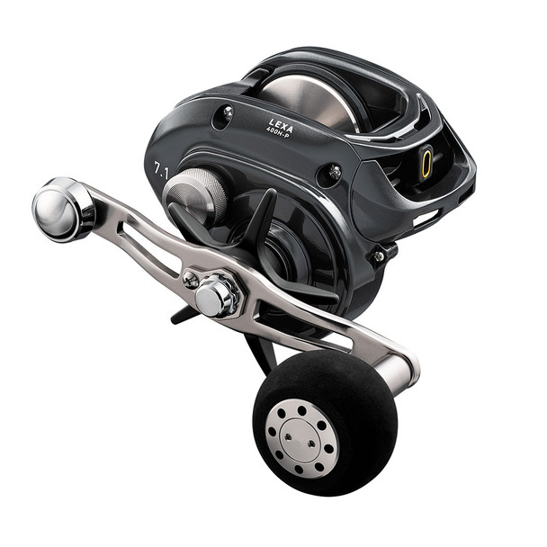 Daiwa Lexa 400 Baitcasting Reel - Left Hand, Hyper Speed, Power Handle