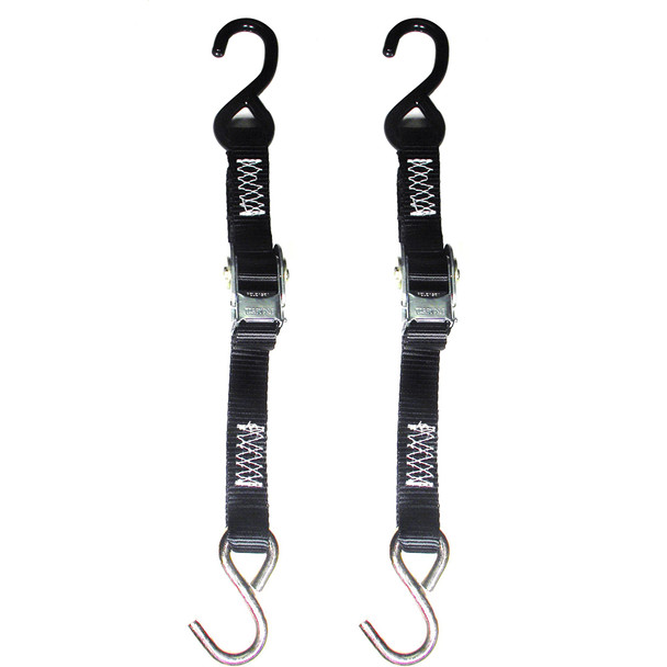 Rod Saver Quick Tite Trailer Tie-Down Pair 1 inch x 4 feet for Small Boats