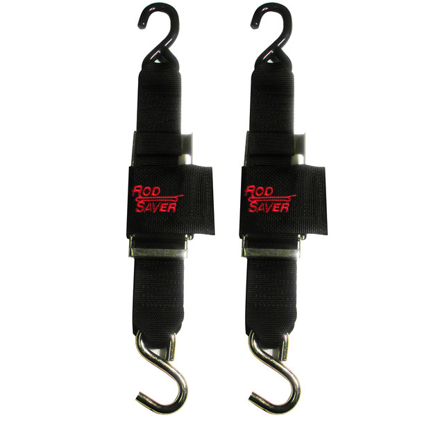 Rod Saver Deluxe Trailer Tie-Down Pair (2" x 3') – Heavy-Duty Over-Center Locking Buckles