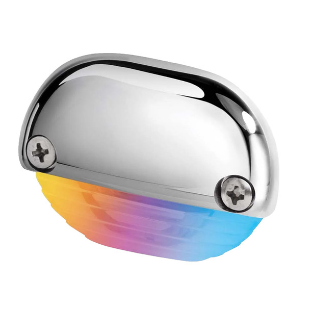 Hella Marine Apelo RGB Step Lamp with Stainless Steel Cap – Recessed, Waterproof, 12V/24V
