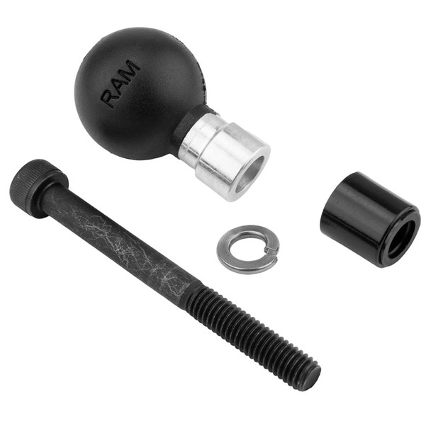 RAM Mounting Systems RAM Grab Handle M6 Bolt Replacement Kit with Ball Base for Vehicle Mounts
