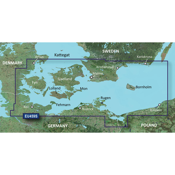 Garmin BlueChart g3 Vision HD - VEU459S Coastal Marine Navigation Chart for Kiel to Koszalin