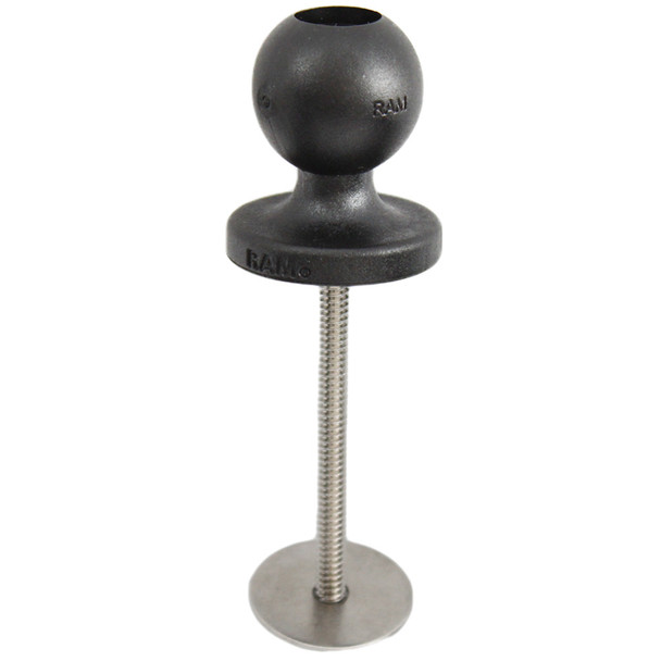 RAM Mounting Systems RAM-ROD 1-inch Ball for RAM 5 Spot Mounting Base - Versatile Vehicle Mount Accessory