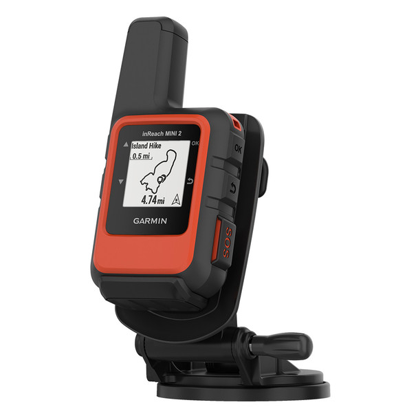 Garmin inReach Mini 2 Marine Bundle - Flame Red Satellite Communicator with Marine Accessories