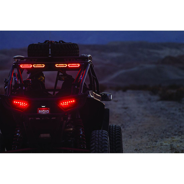 RIGID Industries Chase Red LED Rear Light with Multi-Function Halo and Reverse Illumination