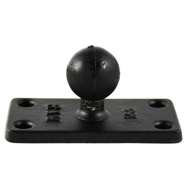 RAM Mounting Systems 1.5 x 3-Inch Rectangular Base with 1-Inch Ball for Marine and Vehicle Applications