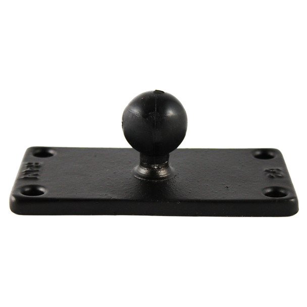 RAM Mounting Systems 2" x 4" Rectangle Base with 1" Ball for Secure Equipment Mounting