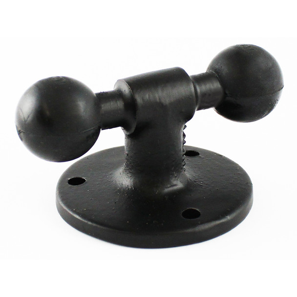 RAM Mounting Systems RAM-B-217U 2.5-inch Round Base with Double Ball and 1-inch Rubber Balls