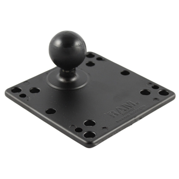 RAM Mounting Systems 100 x 100mm VESA Plate with 1.5-Inch Rubber Ball for Versatile Device Mounting