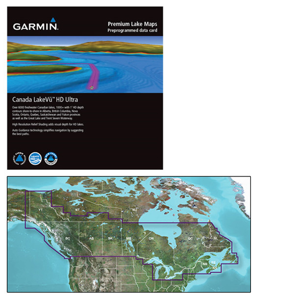 Garmin Canada LakeV g3 Ultra Inland Maps for microSD/SD - LVCA100F