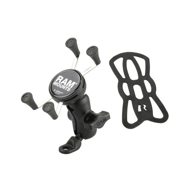 RAM Mounting Systems X-Grip Phone Mount with 9mm Angled Bolt Head Adapter for Motorcycles and Vehicles