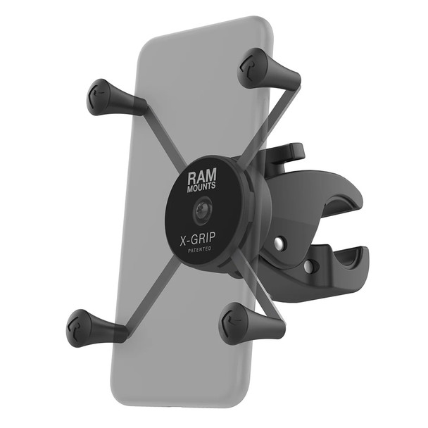 RAM Mounting Systems X-Grip Large Phone Mount with Low-Profile Tough-Claw – Part Number RAM-HOL-UN10-404-2U