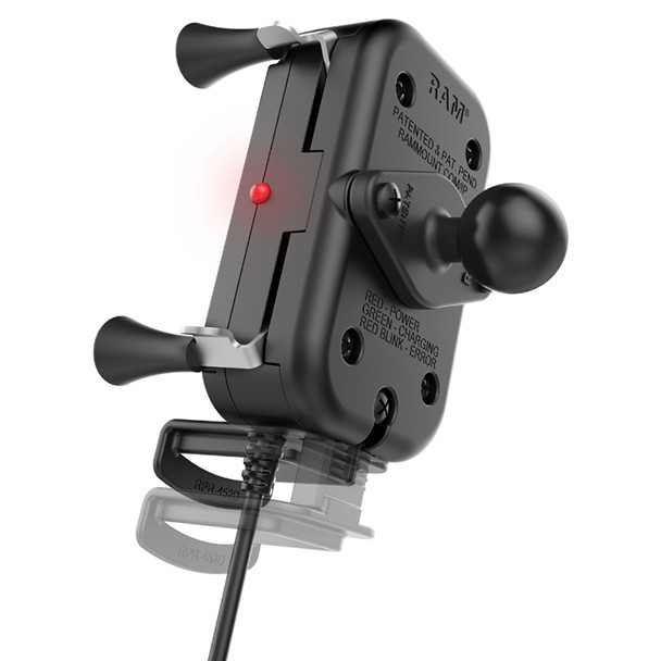 RAM Mounting Systems Tough-Charge with X-Grip Tech Waterproof Wireless Charging Holder for Vehicles