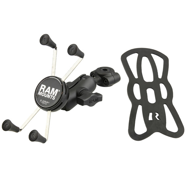 RAM Mounting Systems RAM-B-408-37-62-A-UN10 Mini Rail Base with 1-Inch Ball and X-Grip for Larger Phones