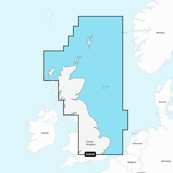 Garmin Navionics Vision+ NVEU003R Marine Chart for Great Britain Northeast Coast