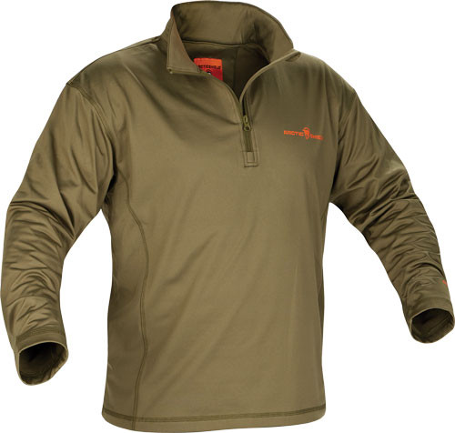 Arctic Shield Midweight Base Layer Top - Large, Loden Poly Fleece Long Sleeve Shirt