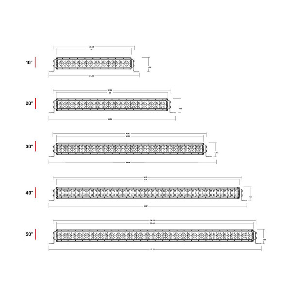 RIGID Industries RDS-Series PRO 30-Inch Midnight Edition Spot LED Light Bar - Black