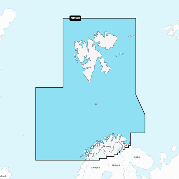 Garmin Navionics Vision+ NVEU054R Marine Chart for Norway from Vestfjorden to Svalbard