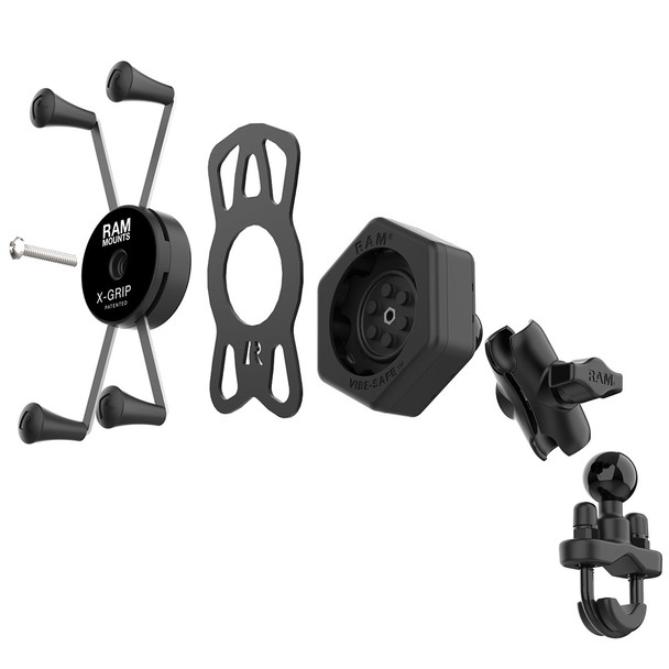 <p><strong>RAM X-Grip Large Phone Mount with Vibe-Safe  U-Bolt Base - Short</strong></p><p>The RAM X-Grip Large Phone Mount with RAM Vibe-Safe  U-Bolt Base - Short (RAM-B-149Z-A-UN10-462) is a combination of the RAM X-Grip Phone Mount with Handleb...