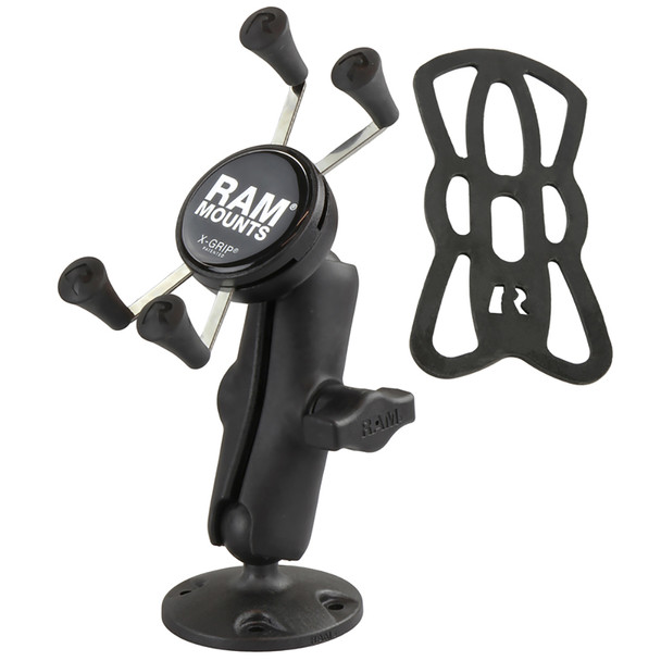 RAM Mounting Systems Universal X-Grip Phone Holder with Composite Surface Mount - Part #: RAP-B-138-UN7