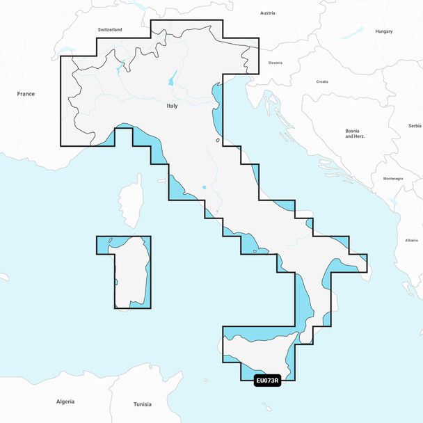 Garmin Navionics Vision+ NVEU073R Italy Lakes & Rivers Marine Chart