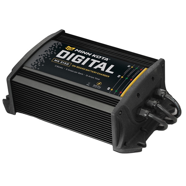 Minn Kota MK-315D 3 Bank Marine Battery Charger with 5 Amps per Bank