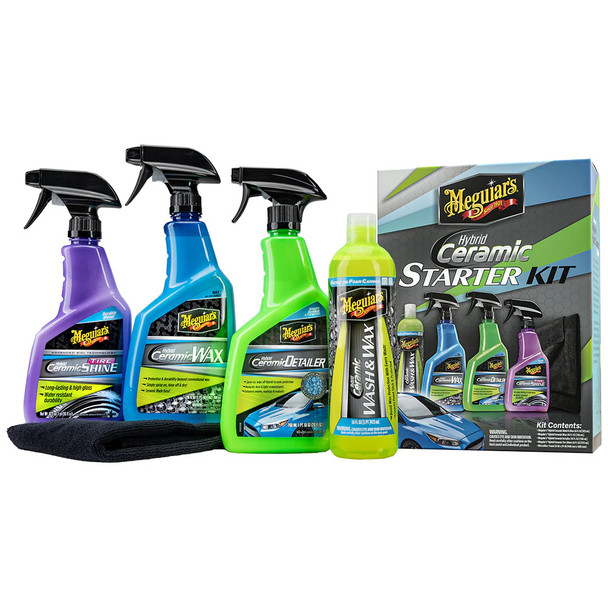 Meguiar's Hybrid Ceramic Starter Kit G55253 – Complete Car Care with SiO2 Protection