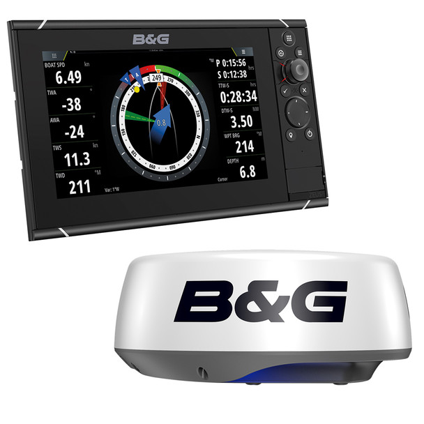 B&G Zeus3S 9-inch Multi-Function Sailing Display with HALO20+ Radar Dome