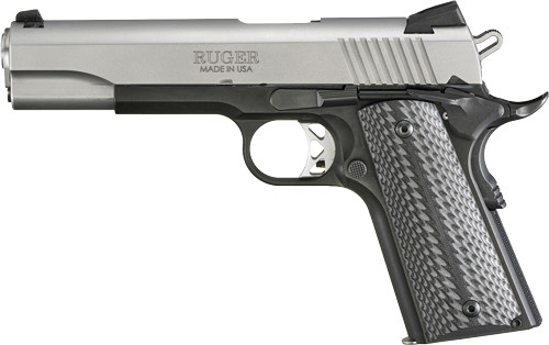 Ruger SR1911 .45 ACP Semi-Auto Pistol with 8-Round Magazines, Stainless Finish