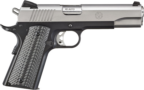 Ruger SR1911 .45 ACP Semi-Auto Pistol with 8-Round Magazines, Stainless Finish