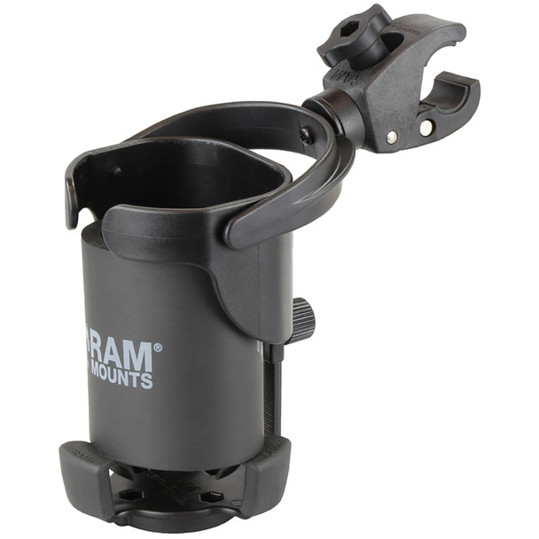 RAM Mounts Level Cup XL with Small Tough-Claw – Universal Drink Holder for Insulated Cups and Water Bottles
