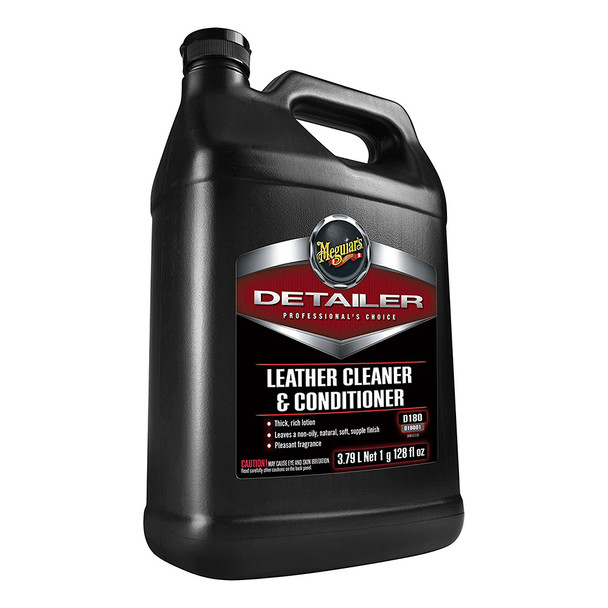 Meguiar's Detailer Leather Cleaner & Conditioner - 1-Gallon for Interior Leather & Vinyl Care