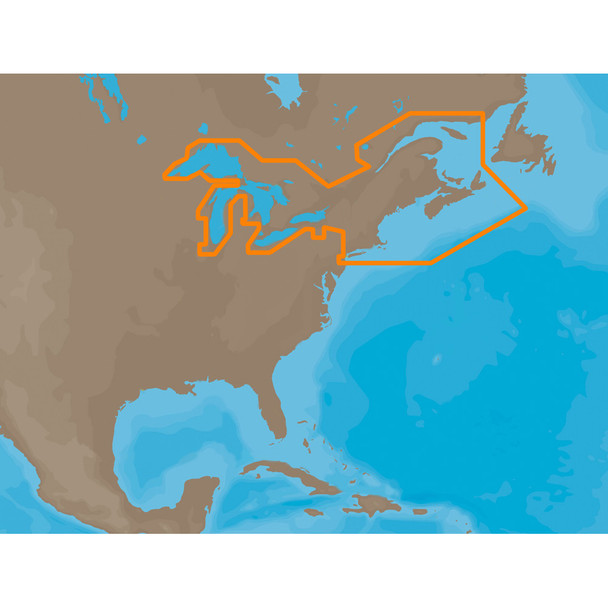 C-MAP MAX NA-M026 Great Lakes and The Maritimes SD Card by C-MAP