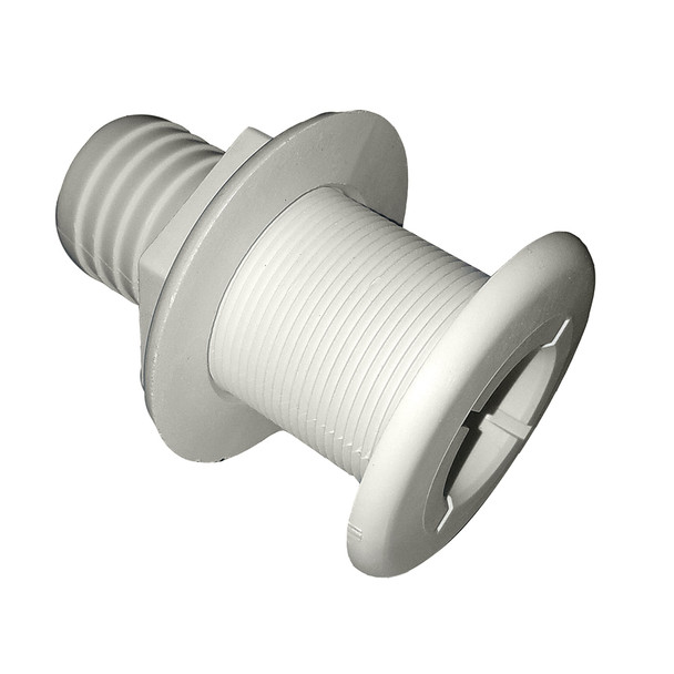 Johnson Pump Thru-Hull Fitting - 1-1/2 Inch White Boat Hardware