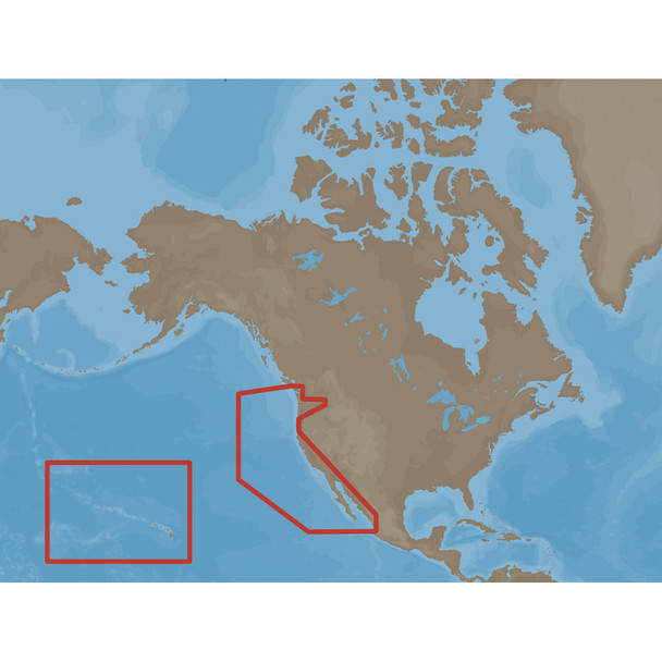 C-MAP MAX NA-M024 U.S. West Coast & Hawaii SD Card with Detailed Marine Charts