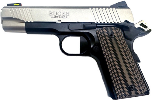 Ruger SR1911 CCO 9mm Semi-Auto Pistol with G10 Desert Brown Grips and Tritium Sights