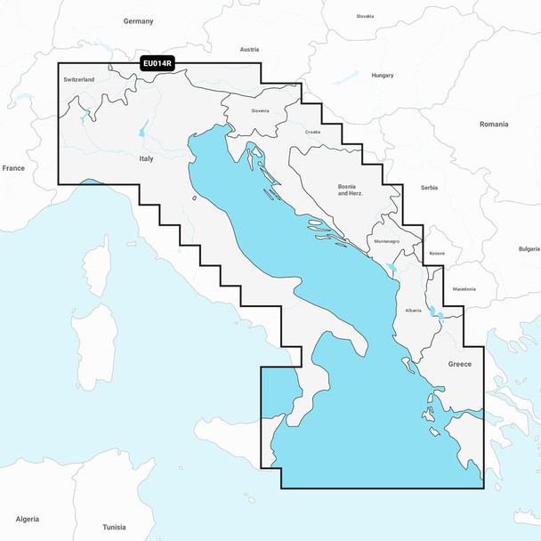 Garmin Navionics+ NSEU014R Marine Chart for Italy and Adriatic Sea