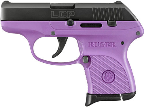 Ruger LCP .380 ACP 6-Shot Semi-Auto Pistol with Purple Frame and Blued Slide
