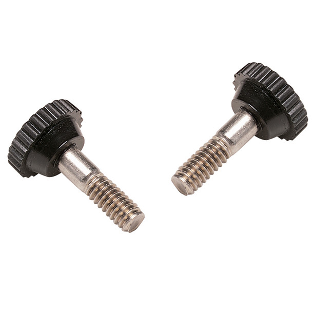 Taylor Made Bimini Hinge Thumb Screws Black Pair - Replacement Hardware for Marine Deck Hinges
