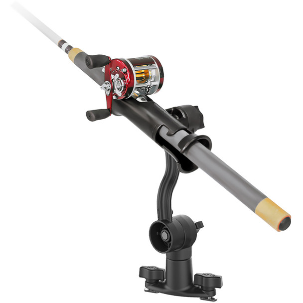 RAM Mounting Systems RAM Tube Jr. Rod Holder with Spline Post, Extension Arm, and Track Base