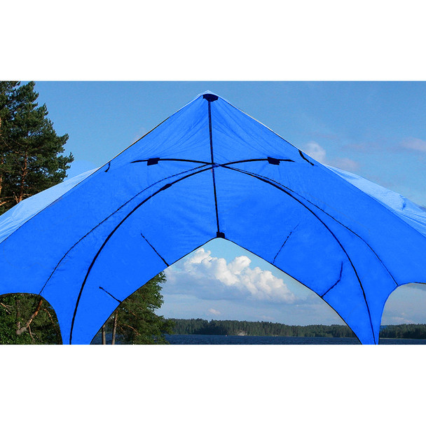 <p><strong>Pontoon Gazebo -</strong><strong>Pacific Blue</strong></p><p>A quick and easy way to gain additional shaded area on your pontoon boat. Top accommodates both 96" and 102" wide boats and extends out to 8ft. of coverage. Constructed from H...