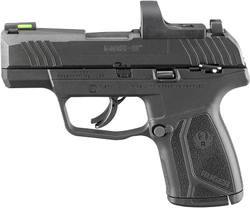 Ruger Max-9 9mm Pistol with ReadyDot and Fiber Optic Sights * Black Polymer Frame