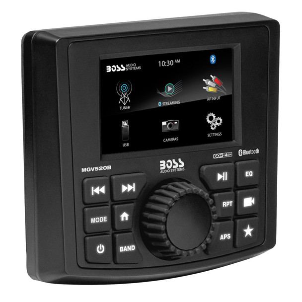 Boss Audio MGV520B Marine Stereo with Bluetooth, USB, AM/FM Radio, and Rear Camera Input