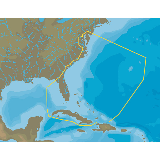 C-MAP 4D NA-063 Chesapeake Bay to Cuba microSD/SD Navigation Card