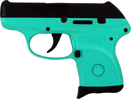 Ruger LCP .380 Auto Semi-Auto Pistol with Turquoise Frame and 2.75-inch Barrel