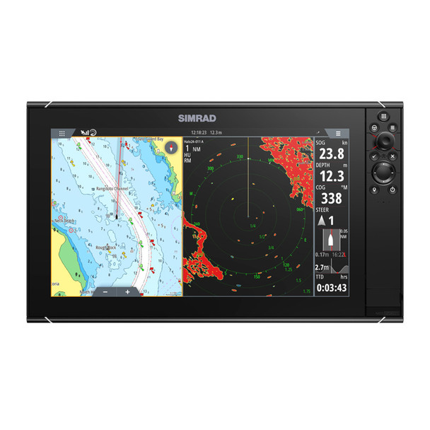 Simrad NSS16 evo3S Multi-Function Chartplotter and Fishfinder MFD with Advanced Sonar and Connectivity