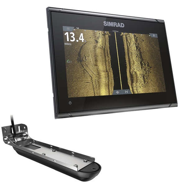 Simrad GO9 XSE Chartplotter and Fishfinder with Active Imaging 3-in-1 Transducer and C-MAP Discover Charts