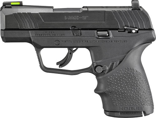 Ruger Max-9 9mm Luger Semi-Auto Pistol with Night Sights and Polymer Frame