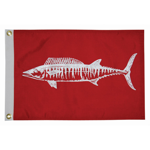 Taylor Made 12 x 18 Wahoo Flag with Brass Grommets for Marine and Boat Use