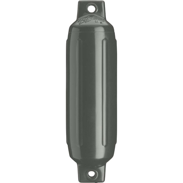 Polyform U.S. G-5 Twin Eye Fender 8.8" x 26.8" - Graphite for Boats 25-35 Feet